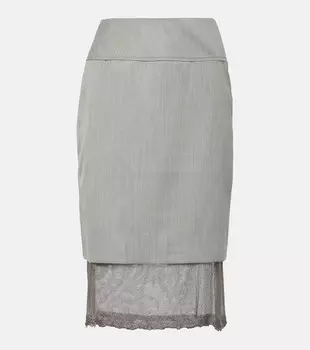 Юбка-Миди Jacques Wei, серый
