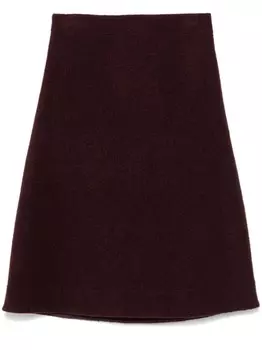 Юбка миди Jil Sander А-силуэта, красный