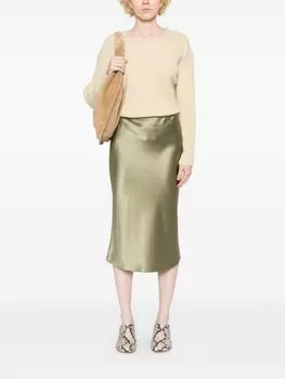Юбка миди JOSEPH Isaak, зеленый