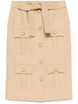 Юбка миди карго Giuseppe Di Morabito, нейтральный