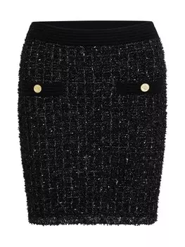 Юбка миди Karl Lagerfeld Skirt, черный