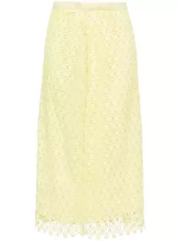 Юбка миди Karolina Simkhai, зеленый