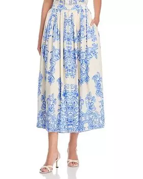 Юбка миди Kenzie Johnny Was, мультиколор