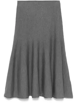 Юбка миди KHAITE Mayu, серый