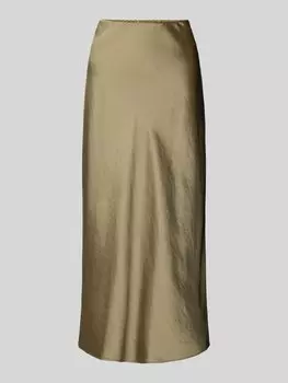 Юбка миди классического кроя с эластичным поясом s.Oliver BLACK LABEL, хаки