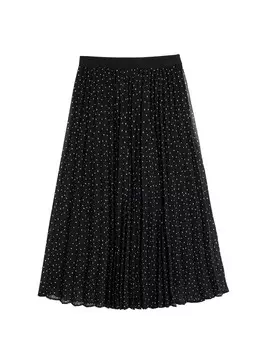Юбка миди Koton Skirt, черный