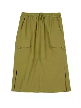Юбка миди Koton Skirt, оливковый