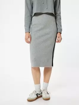 Юбка миди Koton Skirt, серый