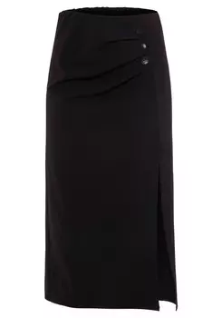 Юбка миди LASCANA Skirt, черный