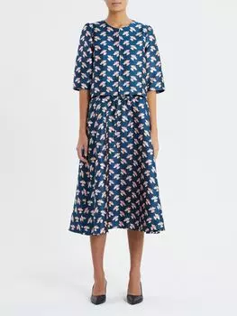 Юбка-миди Lollys Laundry Bristol, синий/белый