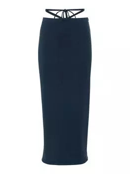 Юбка миди LSCN by LASCANA Skirt, темно-синий