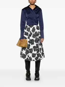 Юбка миди Marni Luna, белый