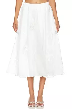 Юбка миди марсель Bardot, белый
