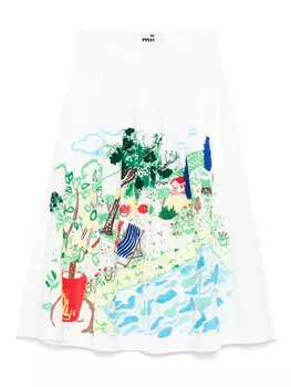 Юбка миди Mona mii, белый