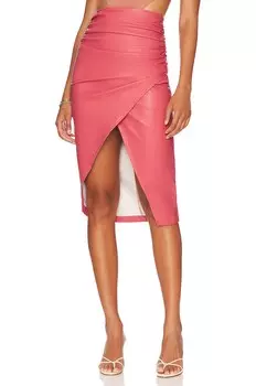 Юбка миди MORE TO COME Zoe Wrap, розовый