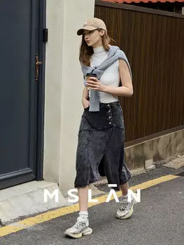 Юбка-миди Mslan джинсовая