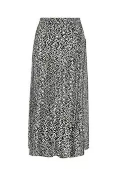 Юбка миди на эластичной талии Vero Moda, зеленый