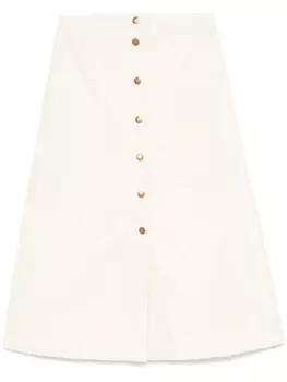 Юбка миди на пуговицах Moncler, нейтральный