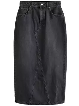 Юбка миди Next Skirt, черный деним