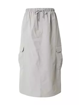 Юбка миди Noisy may Skirt KIRBY, светло-серый