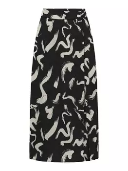 Юбка миди ONLY Skirt ONLNOVA LIFE PIPER, черный