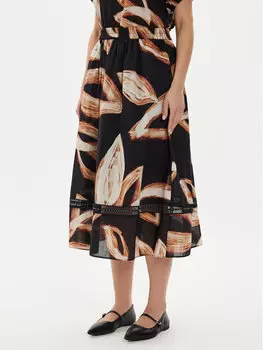 Юбка миди оверсайз Dkny, черный