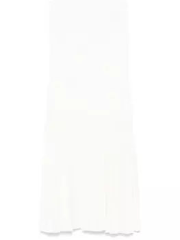 Юбка миди PAROSH со складками P.A.R.O.S.H., белый