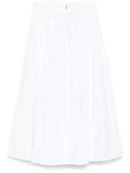Юбка миди Patrizia Pepe из поплина, белый