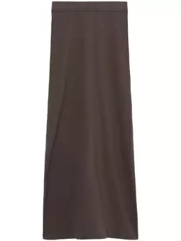 Юбка миди Piame в рубчик IRO, коричневый
