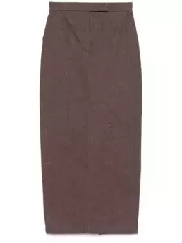Юбка миди Pianosa MAX MARA, коричневый