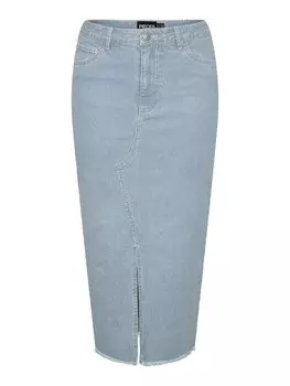 Юбка миди PIECES Skirt BILLO, синий