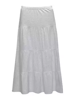 Юбка миди Pull&Bear Skirt, светло-серый