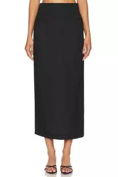 Юбка миди ри Bardot, черный
