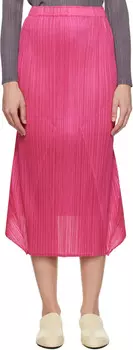Юбка миди розового цвета с более плотными низами 2 PLEATS PLEASE ISSEY MIYAKE
