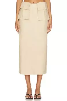 Юбка миди руссо Camila Coelho, желтый