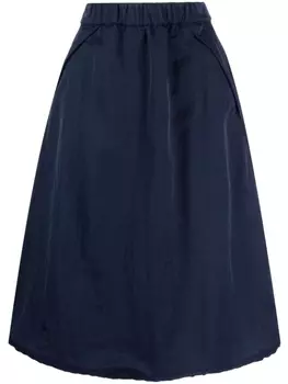 Юбка миди с эластичным поясом STUDIO TOMBOY, синий