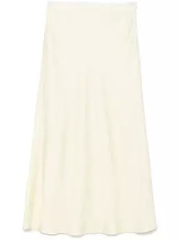 Юбка миди с атласным эффектом SANDRO, желтый