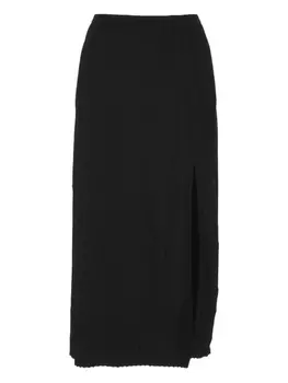 Юбка миди с боковыми разрезами MRZ, черный
