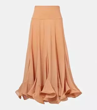 Юбка миди с цветочным принтом Balance Zimmermann, Dusty Peach