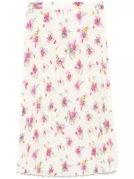 Юбка миди с цветочным принтом LIU JO, нейтральный