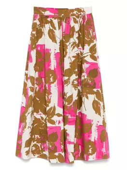 Юбка миди с цветочным принтом LIU JO, розовый