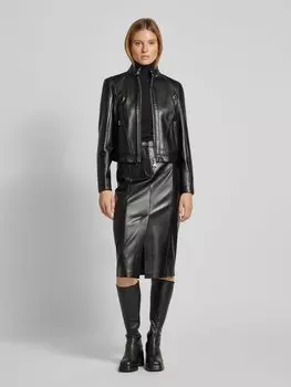 Юбка миди с карманами на молнии Patrizia Pepe, черный