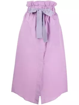 Юбка миди с кулиской Patou, фиолетовый