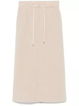 Юбка миди с люрексом Peserico, нейтральный цвет