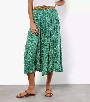 Юбка-миди с мозаикой Apricot, зеленый