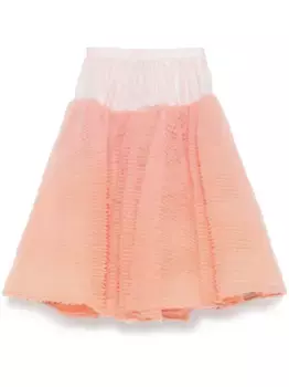 Юбка миди с оборками Viktor & Rolf, розовый