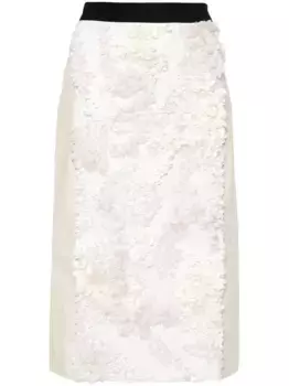 Юбка миди с пайетками Plan C, нейтральный