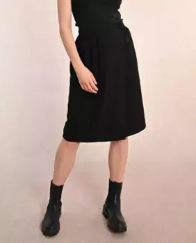 Юбка-миди с перекрещенной застежкой Molly Bracken, черный