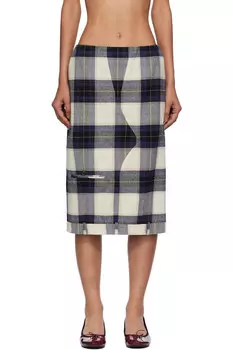 Юбка-миди с перевернутыми брюками Pushbutton, мультиколор