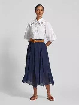 Юбка миди с поясом Apricot